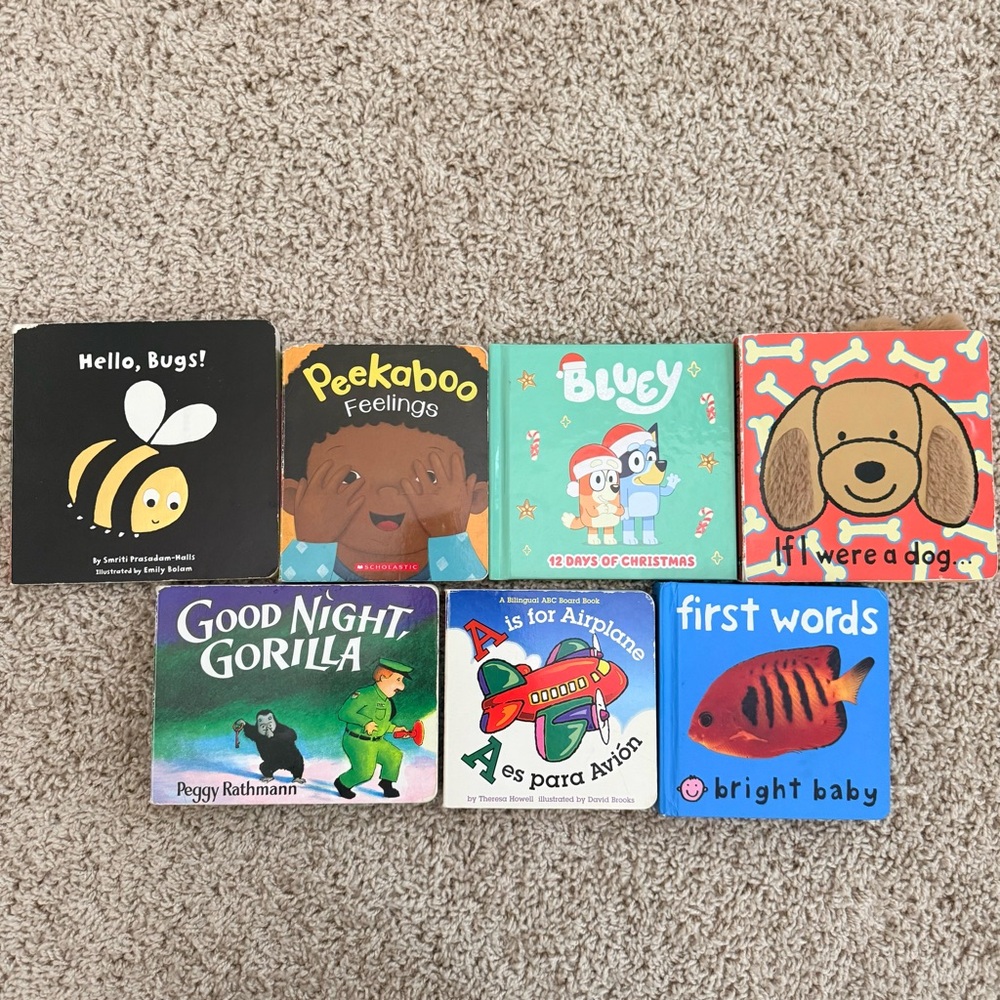 Lot of 7 kids Board Books